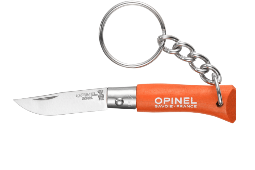 Opinel folding knife Colorama keyring n°02 3.5cm blade orange charm handle