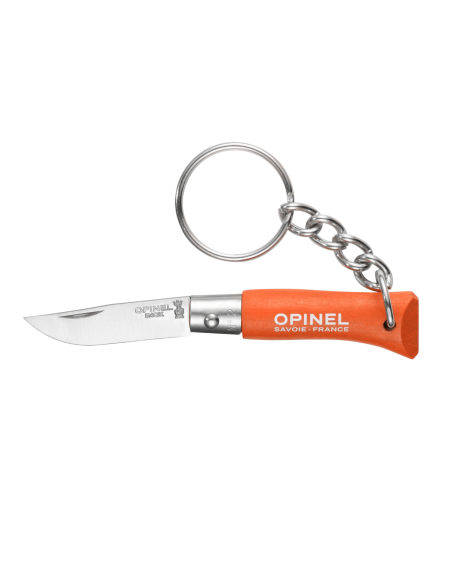 Opinel taittoveitsi Colorama avaimenperä n°02 3.5cm terä oranssi charmi kahva