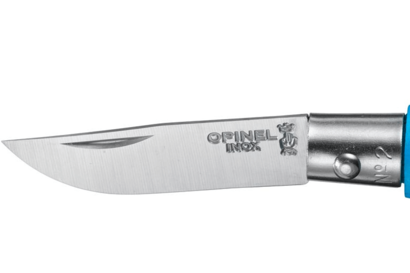 Opinel foldekniv Colorama nøglering n°02 3,5 cm blad cyan charm håndtag