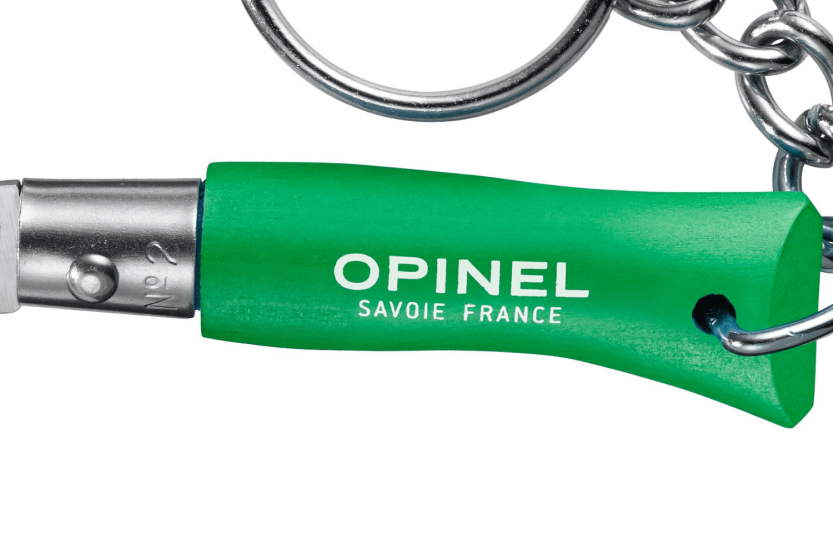 Opinel folding knife Colorama keyring n°02 3.5cm blade charm handle prairie green