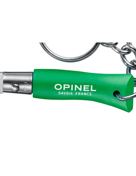 Opinel taittoveitsi Colorama avaimenperä n°02 3.5cm terä charmi kahva preerian vihreä