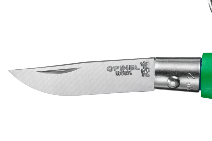 Opinel taittoveitsi Colorama avaimenperä n°02 3.5cm terä charmi kahva preerian vihreä