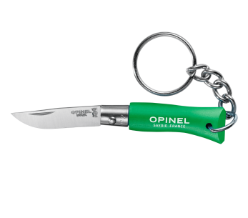 Opinel taittoveitsi Colorama avaimenperä n°02 3.5cm terä charmi kahva preerian vihreä