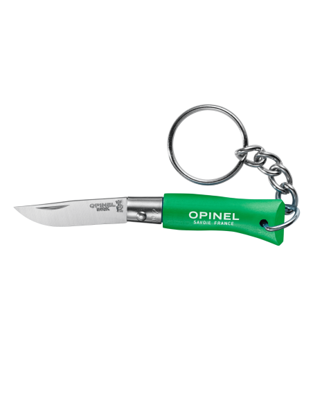 Opinel taittoveitsi Colorama avaimenperä n°02 3.5cm terä charmi kahva preerian vihreä