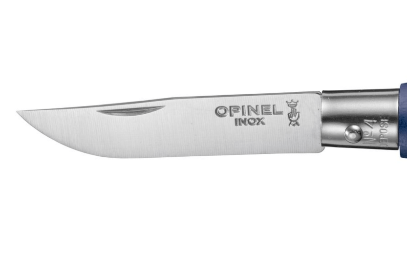 Opinel vouwmes Colorama sleutelhanger n°04 5cm lemmet donkerblauw hoornen handvat