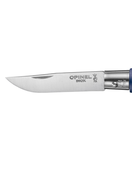Navaja Opinel Colorama llavero n°04 5cm hoja azul oscuro mango cuerno