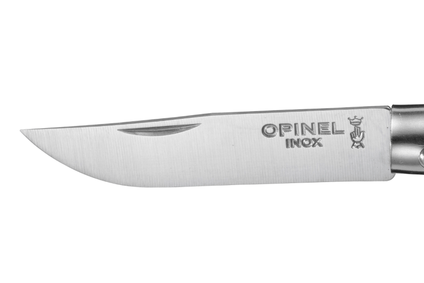 Opinel foldekniv Colorama nøkkelring n°04 5cm blad svart brunt hornhåndtak