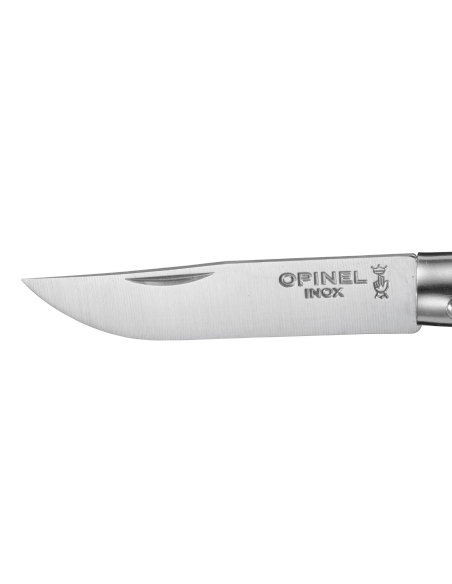 Opinel folding knife Colorama keyring n°04 5cm blade black brown horn handle