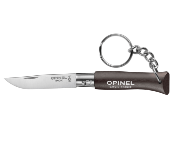 Klappmesser Opinel Schlüsselanhänger Colorama n°04 Klinge 5cm Griff Charme schwarz braun