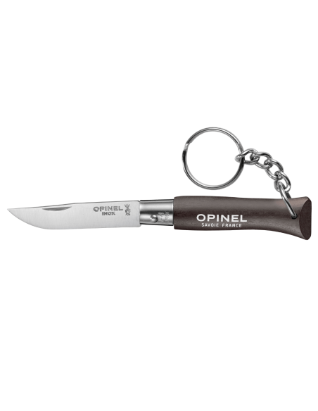 Klappmesser Opinel Schlüsselanhänger Colorama n°04 Klinge 5cm Griff Charme schwarz braun