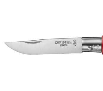 Porta-chaves Opinel Tradition em aço inoxidável n°04 Lâmina de 5 cm Cabo em chifre vermelho 2