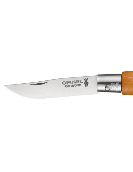 Klappmesser Opinel Tradition Carbone n°04 Klinge 5cm Buchenholzgriff