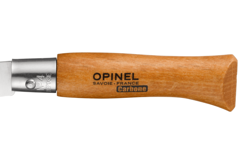 Opinel Tradition Carbone coltello pieghevole n°04 lama 5cm manico in faggio