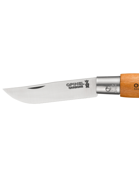 Opinel Tradition Carbone vouwmes n°05 6cm lemmet beukenhouten handvat