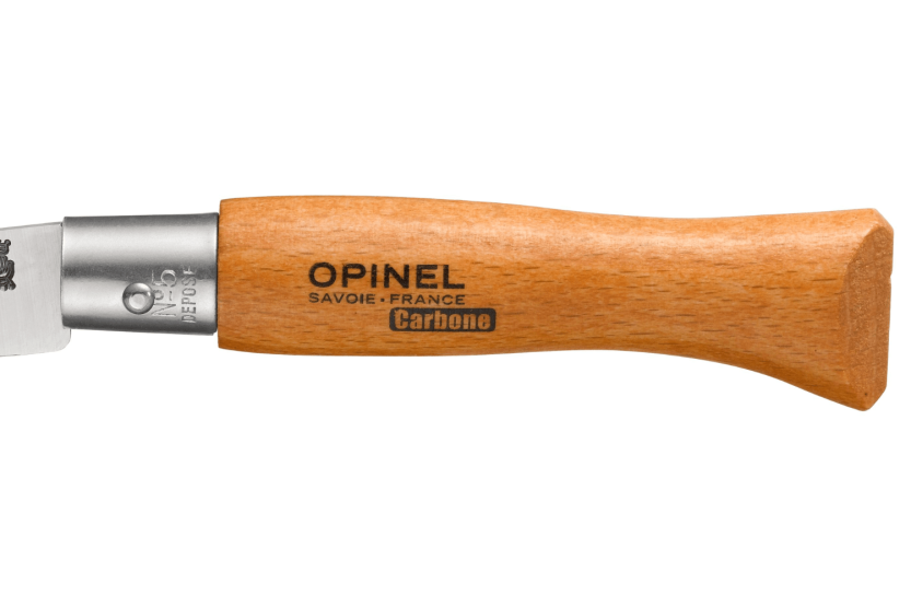 Opinel Tradition Carbone foldekniv nr. 05 6 cm blad håndtak i bøketre