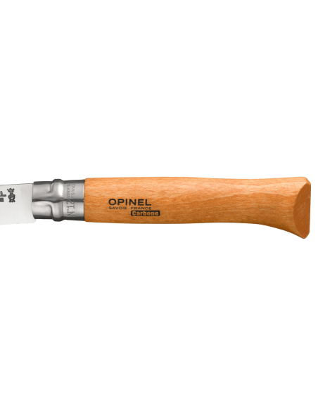Opinel Tradition Carbone vouwmes n°12 lemmet 12cm beukenhouten handvat