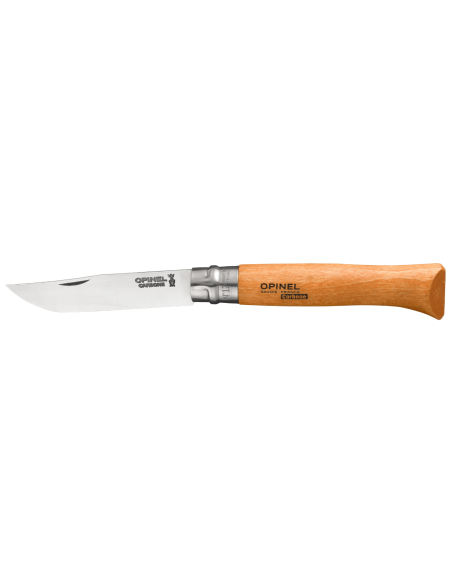 Opinel Tradition Carbone vouwmes n°12 lemmet 12cm beukenhouten handvat