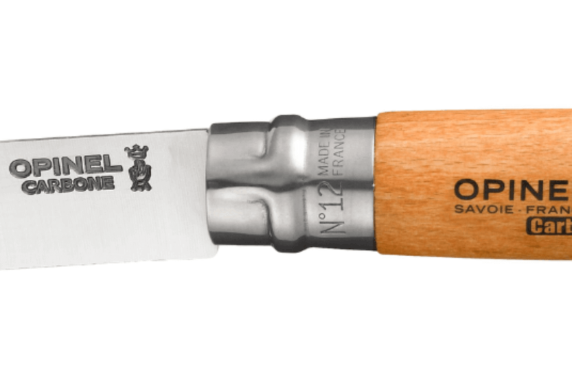 Opinel Tradition Carbone n°12 vouwmes 12cm lemmet beukenhouten handvat