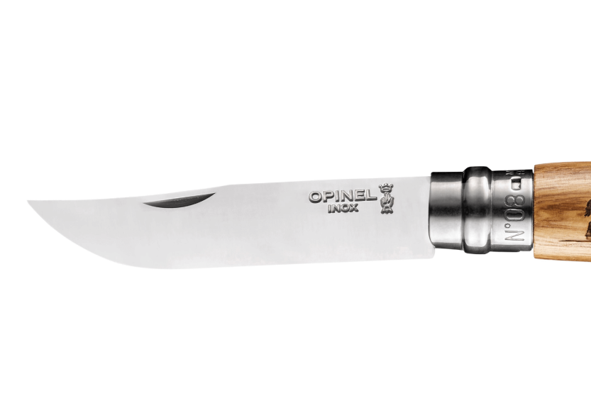 Opinel Tradition foldekniv Animalia Bison Engravings n°08 8,5 cm klinge egetræshåndtag