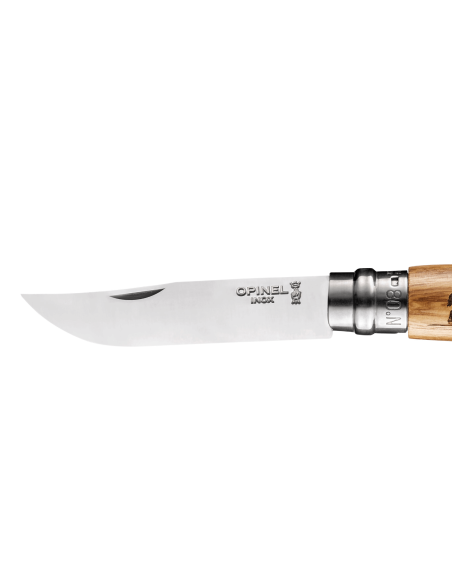 Klappmesser Opinel Tradition Gravuren Animalia Bison n°08 Klinge 8,5cm Griff aus Eiche