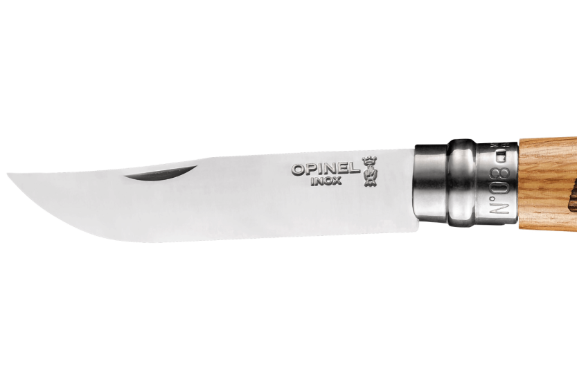Opinel Tradition taittoveitsi Animalia kaiverrukset n°08 8,5cm terä tammi kahva karhu design