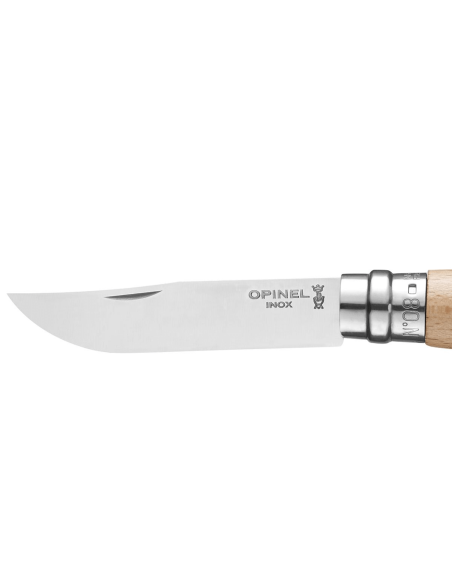 Klappmesser Opinel Tradition Gravures Ski n°08 Klinge 8,5cm Buchenholzgriff