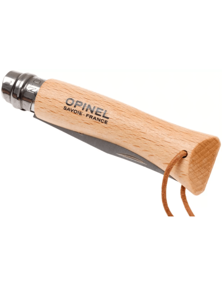 Opinel Tradition Inox Baroudeur foldekniv n°07 8 cm klinge bøgegreb