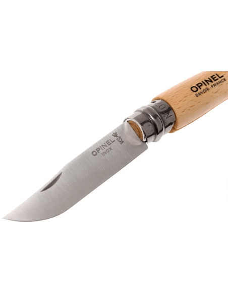 Opinel Tradition Inox Baroudeur foldekniv n°07 8cm blad bøk håndtak