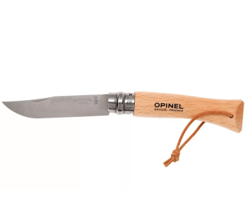Opinel Tradition Inox Baroudeur fällkniv n°07 8cm blad bokhandtag
