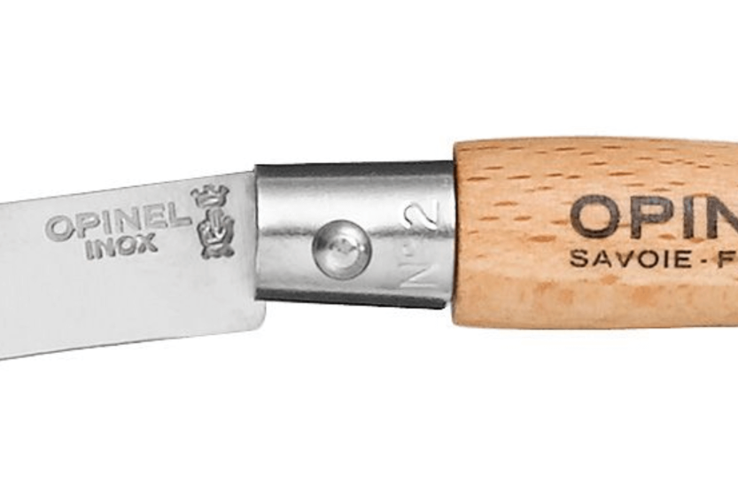 Opinel Tradition Inox foldekniv n°02 3,5 cm blad bøgegreb