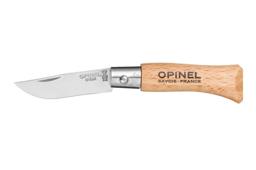 Opinel Tradition Inox fällkniv n°02 3,5cm blad bokhandtag