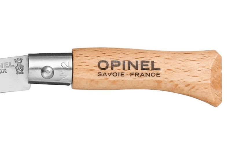 Opinel Tradition Inox foldekniv n°02 3,5 cm blad bøgegreb
