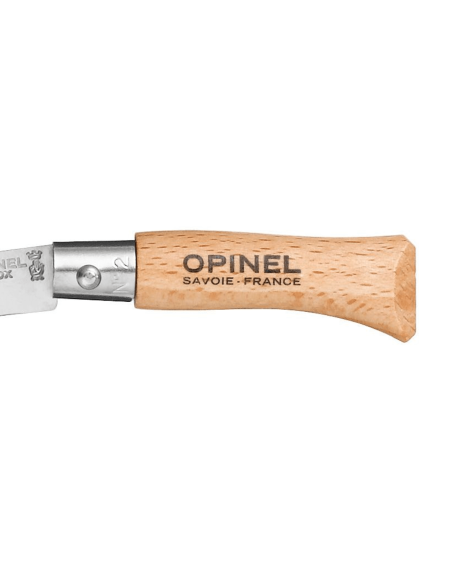 Opinel Tradition Inox fällkniv n°02 3,5cm blad bokhandtag