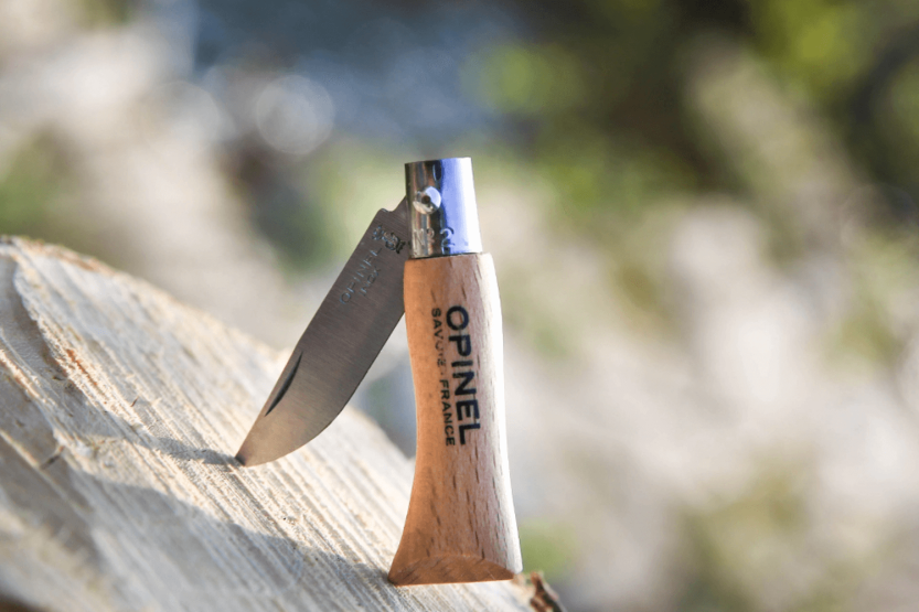 Navaja Opinel Tradition acero inoxidable n°02 hoja 3,5cm mango haya