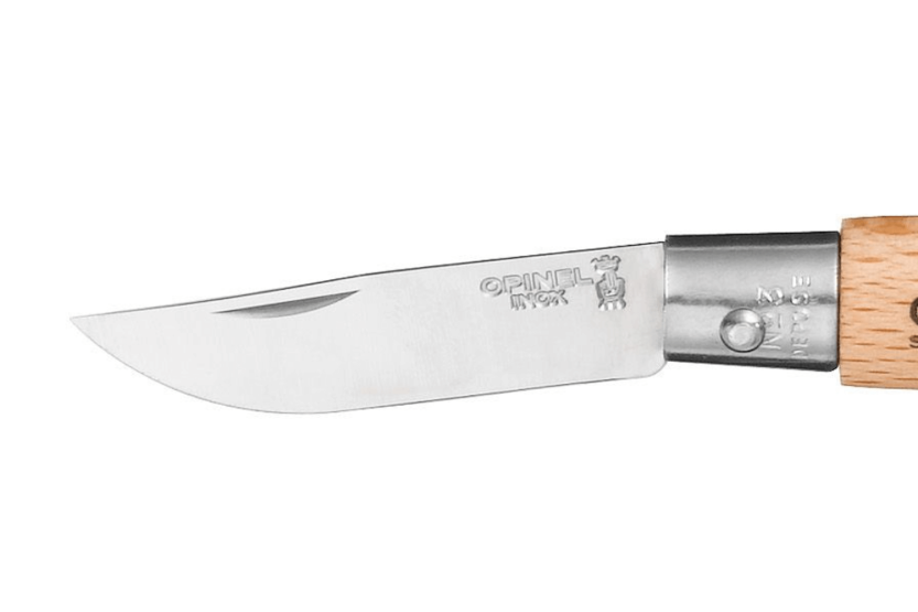 Opinel Tradition coltello pieghevole in acciaio inox n°03 lama da 4 cm manico in faggio