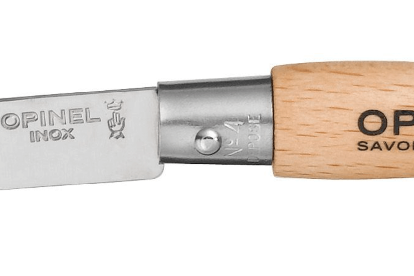 Opinel Tradition Inox vouwmes n°04 5cm lemmet beukenhouten handvat