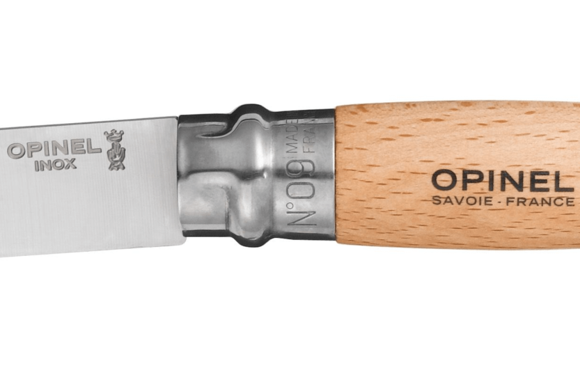 Klappmesser Opinel Tradition Inox n°09 Klinge 9cm Buchenholzgriff