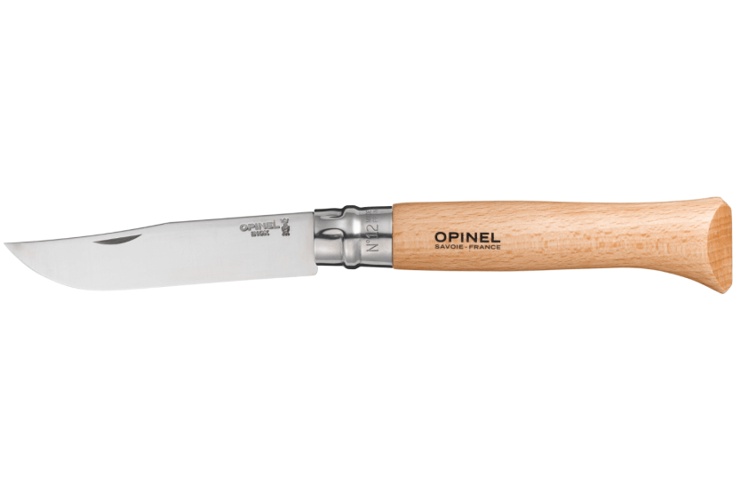Opinel Tradition Inox n°12 folding knife 12cm blade beechwood handle