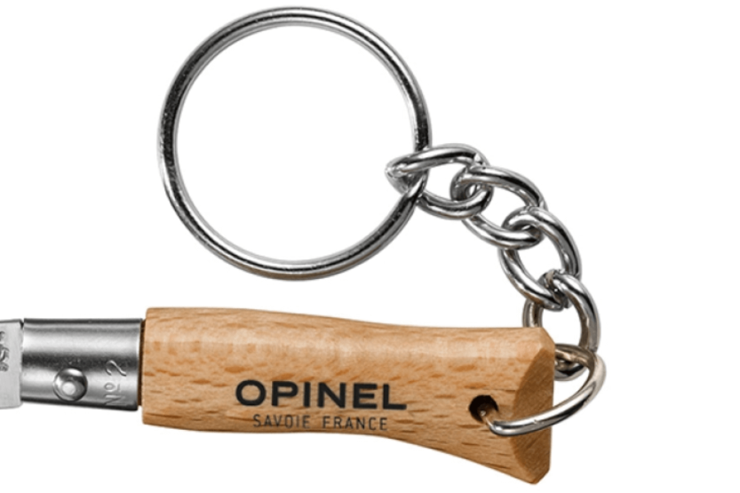 Opinel Tradition Inox folding knife Keyring n°02 3.5cm blade Beech handle
