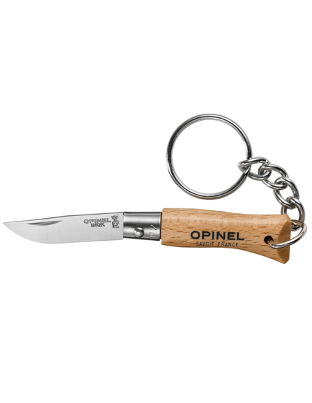 Opinel Tradition Inox vouwmes Sleutelhanger n°02 3.5cm lemmet Beukenhouten handvat