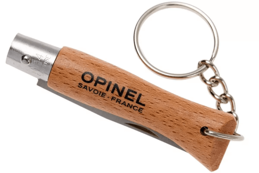 Opinel foldekniv Tradition Inox Keyring n°04 5cm blad bøk håndtak