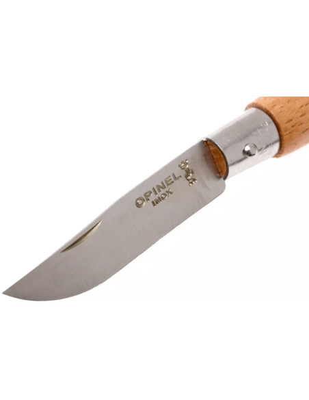 Opinel foldekniv Tradition Inox Keyring n°04 5cm blad bøk håndtak