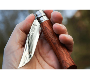 Faca dobrável Opinel Tradition Luxe n°06 7cm lâmina poliglace cabo padouk 2