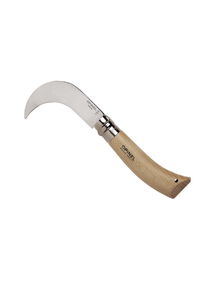 Serpette n°10 VRI Opinel blad i rustfritt stål 10 cm håndtak i bøketre