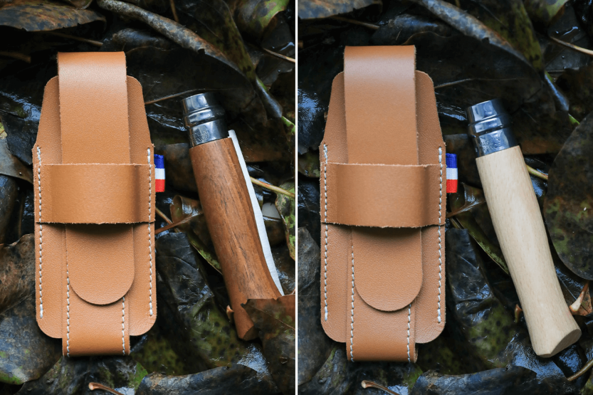 Custodia in pelle Opinel collezione France per coltelli da chiusura N°07, N°08, N°09 e Effilé 8