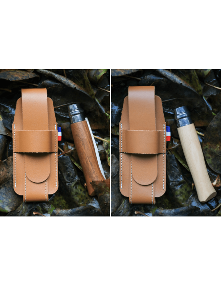 Estojo em pele Opinel Collection France para facas de fecho N°07, N°08, N°09 e Effilé 8