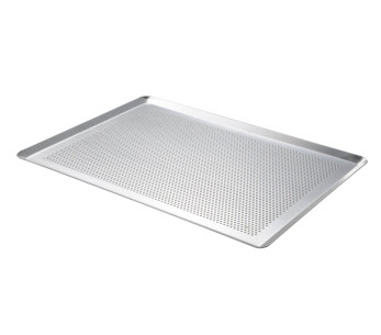 De Buyer mikro-rei'itetty alumiininen leivinpelti 40x30cm - puristetut reunat
