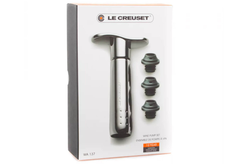 Le Creuset WA-137 Black Nickel vinpump + 3 proppar