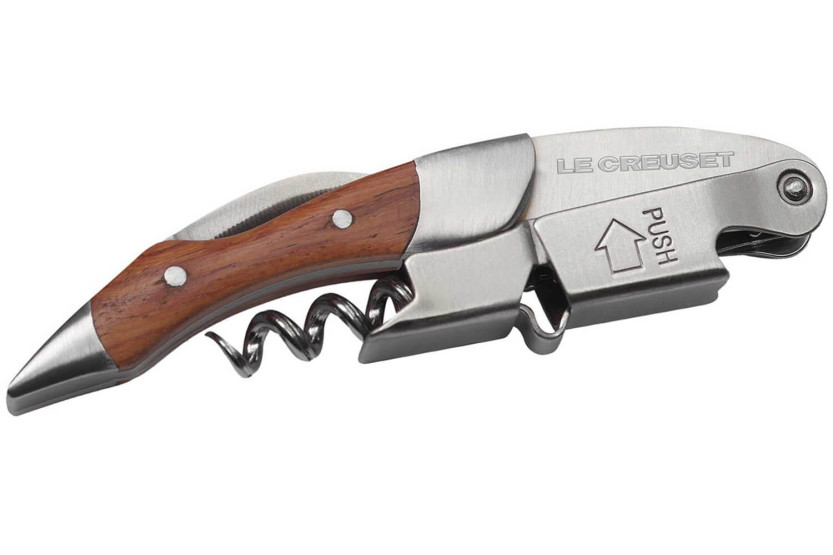 Le Creuset Premium corkscrew in real walnut