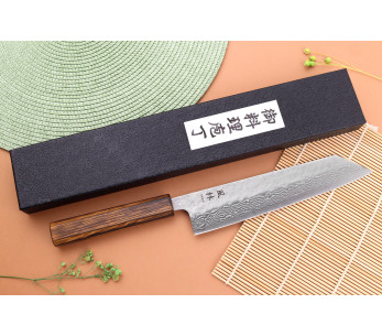 Cacciatore di ciliegie 21cm giapponese artigianale Yuzo Damas Tsuchime 440C 2